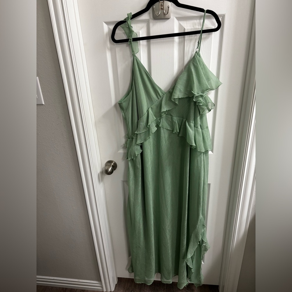 Plus Size (3X) Future Collective Ruffled Maxi Dress - Picture 4 of 5